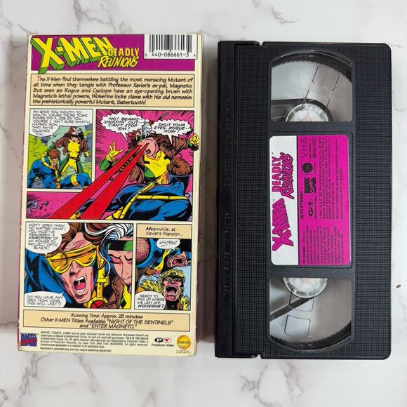 Vintage X-Men VHS Lot of 3 1993 Volumes 3, 4, & 5 Marvel Comics - Picture 7 of 15